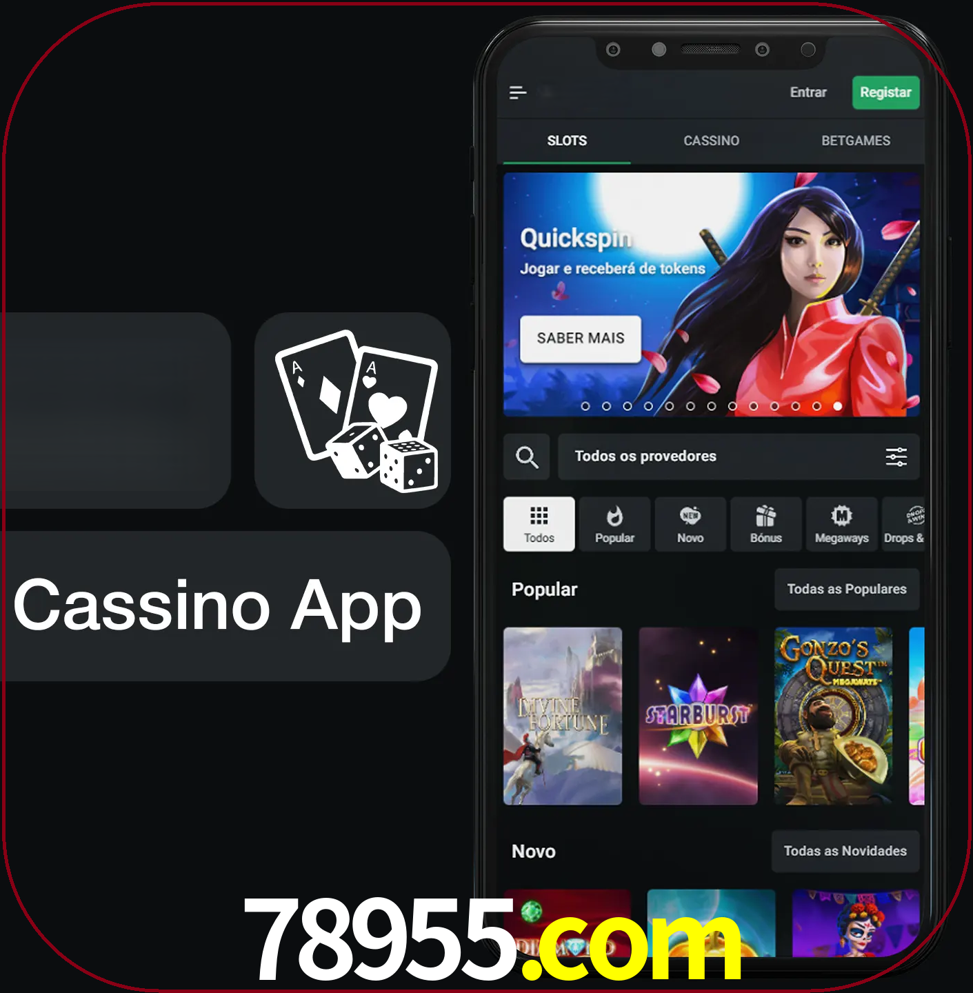Jogue jogos de cassino e ganhe.