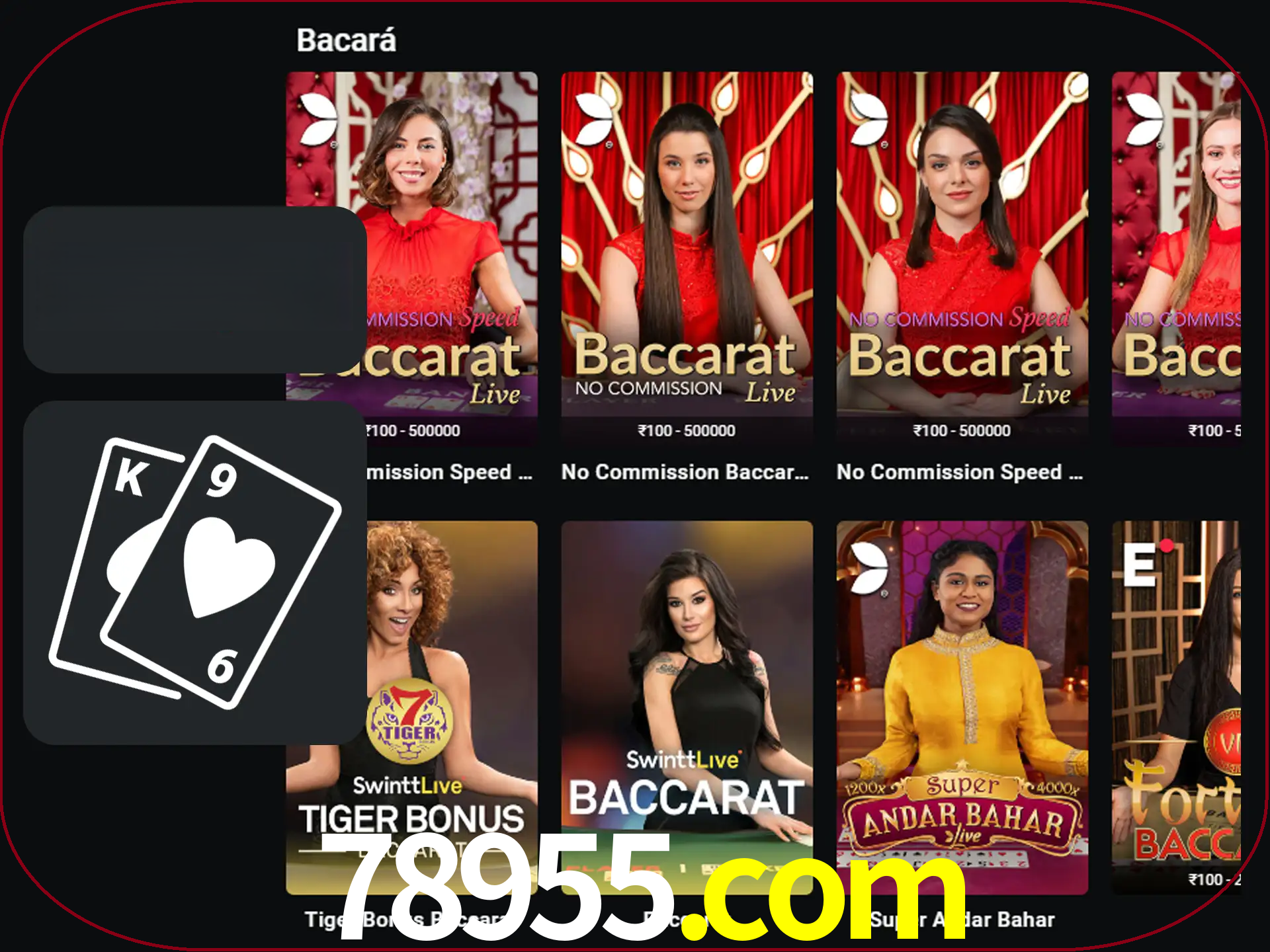 Ganhe muito dinheiro jogando jogos de bacará.