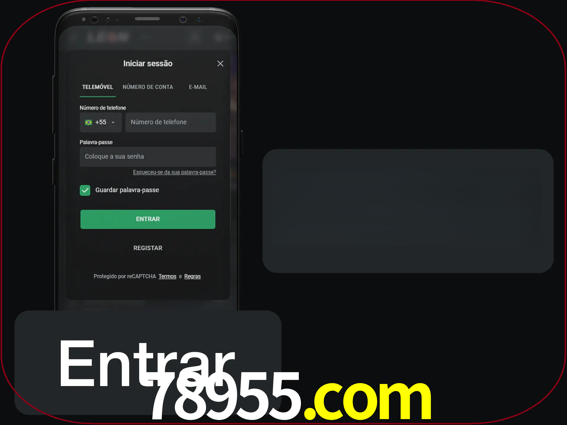 Faça o login para começar a apostar e jogar no cassino.